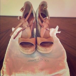 Jimmy Choo platform espadrille sandals